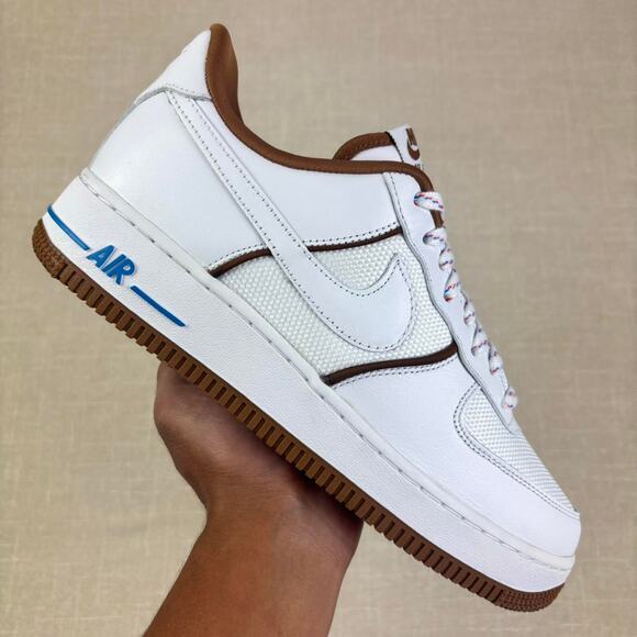 🇬🇧 2024 Nike Air Force 1 Low '07 “White Light British Tan” 9M - Picture 1 of 6